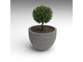 Вазон большой круглый №153