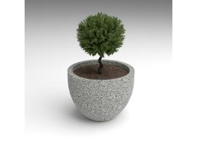 Вазон большой круглый №153