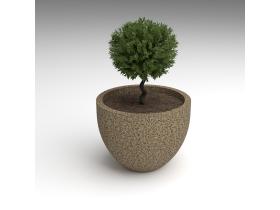 Вазон большой круглый №153