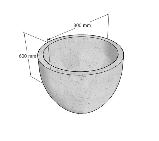 Фото 5 Вазон большой круглый «Чаша», г.Астрахань 2025
