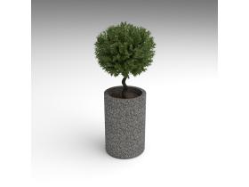 Вазон круглый бетонный №154