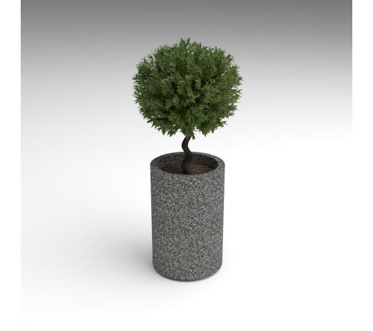 Фото 2 Вазон круглый бетонный «Цилиндр», г.Астрахань 2025
