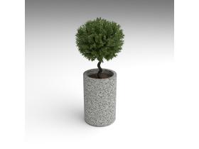 Вазон круглый бетонный №154