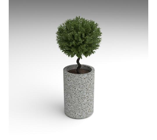 Фото 3 Вазон круглый бетонный «Цилиндр», г.Астрахань 2025