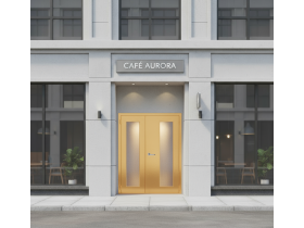 Дверь парадная двустворчатая остекленная