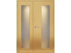 Дверь парадная двустворчатая остекленная