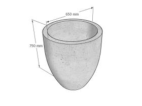 Вазон большой бетонный №155