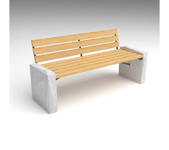 768523 картинка каталога «Производство России». Продукция Скамейка бетонная со спинкой №203, г.Астрахань 2025