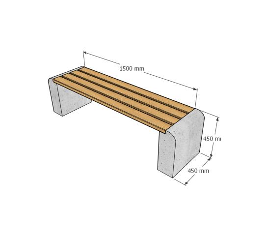 Фото 5 Скамейка уличная без спинки №220, г.Астрахань 2025