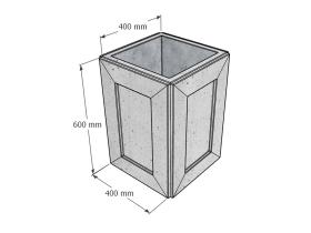 Урна бетонная уличная №300