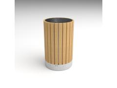 Урна деревянная с бетонным основанием №301