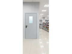 Дверь противопожарная с выпадающим порогом