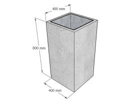 Урна бетонная высокая №304