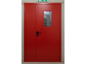 Противопожарная дверь двухстворчатая