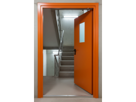 Противопожарная дверь двухстворчатая