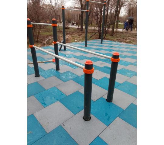 Фото 7 плитка из резиновой крошки 500х500х40 мм