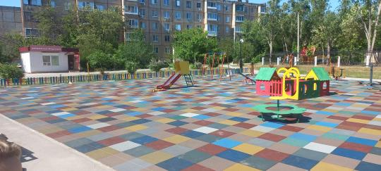 Фото 9 плитка из резиновой крошки 500х500х40 мм