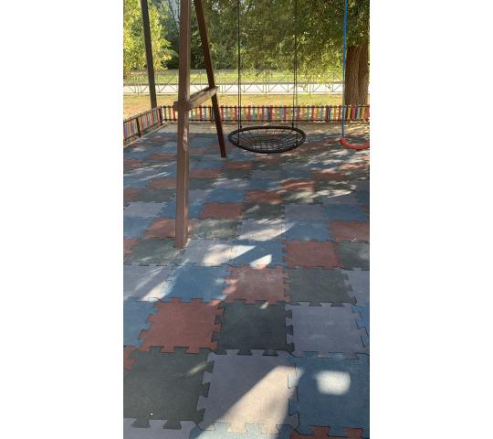 Фото 10 ПАЗЛ плитка из резиновой крошки 500х500х40 мм