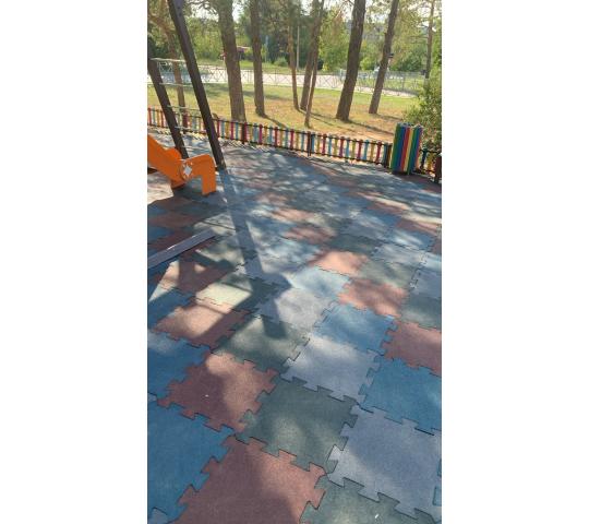 Фото 2 Плитка из резиновой крошки ПАЗЛ 500х500х40 мм, г.Волжский 2025