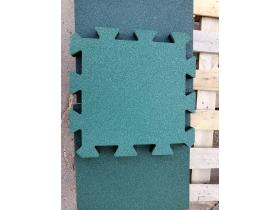 Плитка из резиновой крошки ПАЗЛ 500х500х40 мм