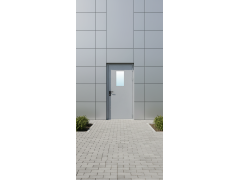 Противопожарная дверь серая