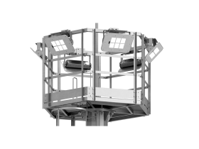 Мачты освещения со стационарной короной