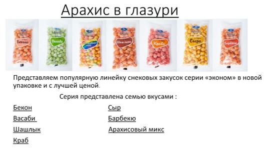 769550 картинка каталога «Производство России». Продукция Арахис в глазури в пачке, г.Владивосток 2025