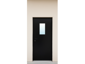 Противопожарная дверь черная
