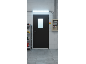 Противопожарная дверь черная