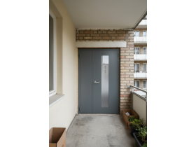 Дверь противопожарная двустворчатая