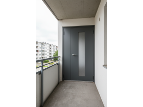 Дверь противопожарная остекленная двупольная