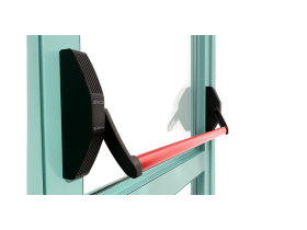 Техническая дверь с максимальным остеклением