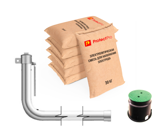 770933 картинка каталога «Производство России». Продукция Комплект электролитического заземления горизонталь, г.Москва 2025