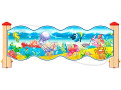 771129 картинка каталога «Производство России». Продукция Ограждение детской площадки «Морское Царство У1», г.Домодедово 2025 Фото 1 Вид с лицевой стороны 2025