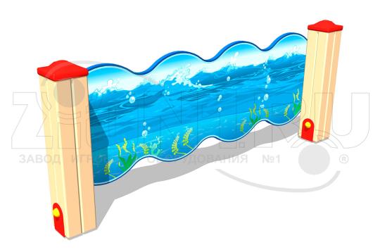771130 картинка каталога «Производство России». Продукция Ограждение детской площадки «Морское Царство У1», г.Домодедово 2025 Фото 2 Вид с другой стороны 2025