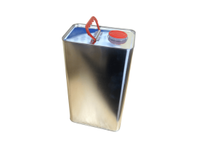 Металлическая банка прямоугольная 5 литров пробкой