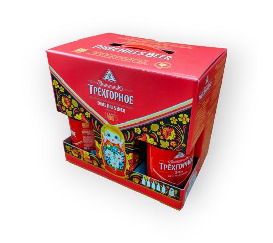 Фото 11 Коробка для 4-х бутылок пива и бокала