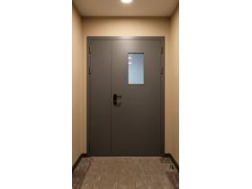 Дверь противопожарная металлическая двупольная дпм