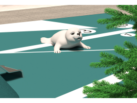 скульптура из каучуковой (ЭПДМ) крошки