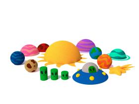 3д фигура из каучуковой крошки