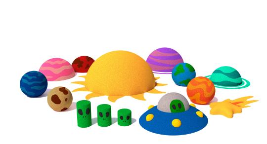 Фото 6 набор 3д фигур 2025