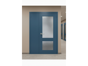 Дверь металлическая противопожарная двухстворчатая