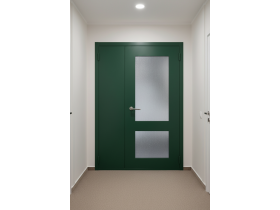 Дверь металлическая противопожарная двухстворчатая