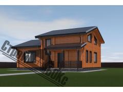 Фото 1 Дом 13,1 х 11,4 м из профилированного бруса 200 х 150h 2025