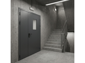 Противопожарная двойная дверь