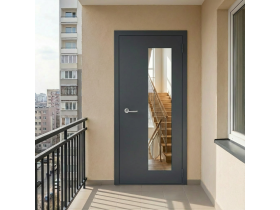 Двери противопожарные остекленные металлические