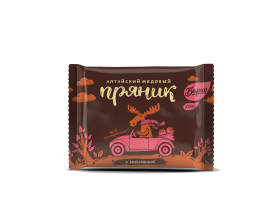 Алтайский пряник с малиной, 100г.