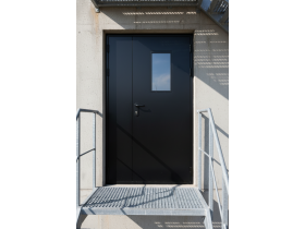 Двери противопожарные металлические черные