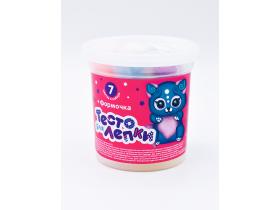 П113 Тесто для лепки в банке 7 цветов по 15гр +фор