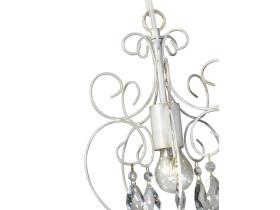 Люстра подвесная на кухню над столом с хрусталем